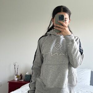 Grey smooth hoodie